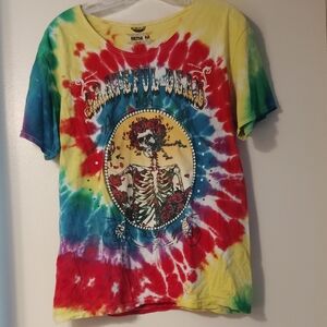 Ripple Junction Kids Tie-Dye Skeleton Tee